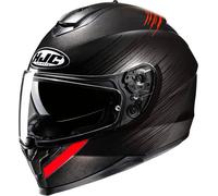 HJC C70N Sway Casco, negro/rojo, Talla XXL (62/63)