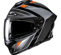 HJC C71 Faber Casco, negro/gris/naranja, Talla XXL (62/63)