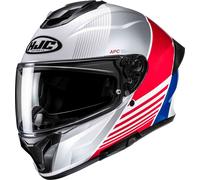 HJC C71 Morix Casco, blanco/gris/rojo, Talla XXL (62/63)