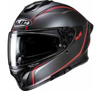 HJC C71 Quez Casco, antracita/rojo, Talla XS (54/55)