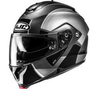 HJC C91N Jyn Casco, negro/gris/plata, Talla XS (54/55)