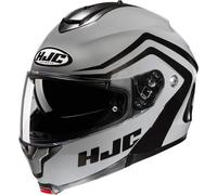 HJC C91N Nepos Casco, gris/negro, Talla XXL (62/63)