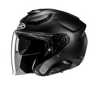 HJC, Casco de moto jet F31 Negro Semi matee, S