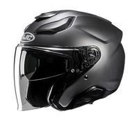 HJC F31 Solid Casco Jet, Mate de titanio, Talla XXL (62/64)