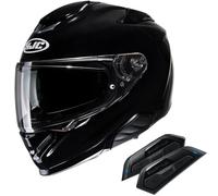 HJC Casco + intercomunicador Pack RPHA 71 Black + Smart HJC 50B Black