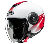 HJC i40N Vision Casco jet, negro-gris-blanco, tamaño M para Hombres