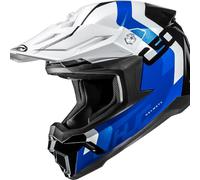 HJC, Casco Moto Cross C50 PRIMAL Blue White Black MC2, M