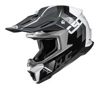 HJC, Casco Moto Cross C50 PRIMAL Grey White Black MC5, M