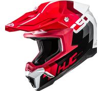 HJC, Casco Moto Cross C50 PRIMAL Red White Black MC1, L