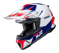 HJC, Casco Moto Cross C50 SLIDE White Blue Red MC21, XXL