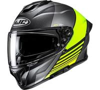 HJC, Casco Moto Integral C71 MORIX Grey Yellow MC3HSF, M