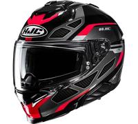 HJC Casco Integral i71 Zest MC1 Negro-Gris-Rojo Talla M para Hombres