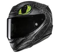 HJC, Casco Moto Integral RPHA 12 TOOTHLESS II UNIVERSAL Black/Green MC4SF, XL