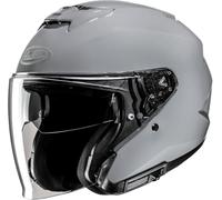 HJC i31 Solid Casco Jet, gris, tamaño XS 54 55 para Hombres