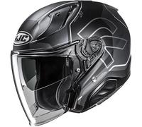 HJC RPHA 31 Dereen Casco jet, negro-gris-blanco, tamaño M para Hombres