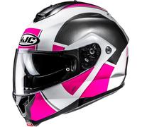 HJC, Casco Moto Modular C91N JYN White Pink MC8, M