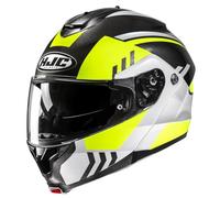 Casco de moto abatible HJC C91N Kaon MC3H amarillo fluo-negro-gris 2XL