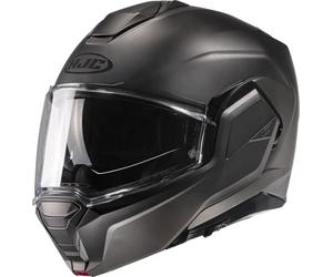 HJC, Casco Moto Modular i100 Solid Semi Flat Titanium, XS