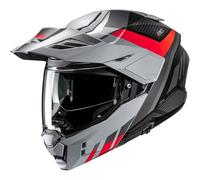 HJC, Casco Moto Modular i80 IMES Silver Red Black MC1SF, XL