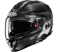 HJC RPHA 91 Carbon Elig Casco, negro-blanco-plata, tamaño L para Hombres