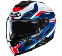 HJC i71 Zest Casco, negro-carbono-rojo-azul, tamaño S para Hombres