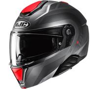 HJC i91 Arven Casco, negro-rojo, tamaño S para Hombres