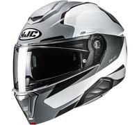 HJC i91 Felio Casco, gris-blanco, tamaño 2XL para Hombres