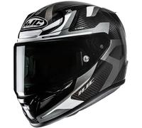 HJC RPHA 12 Carbon Xentra Casco, Blanco/negro/gris, Talla XXL (62/63)