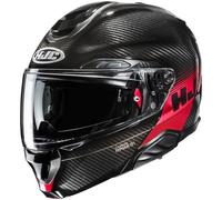 HJC RPHA 91 Carbon Elig Casco, negro/rojo, Talla S (55/56)