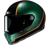 HJC V10 Hodu Casco, negro-verde-naranja, tamaño 2XL para Hombres