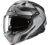 HJC F100 Bios Casco, gris/negro, Talla S (55/56)