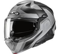 HJC F100 Bios Casco, gris/negro, Talla XS (54/55)
