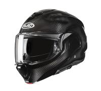 HJC F100 Carbon Casco Integral de Moto Tipo Klapphelm Negro Brillante XS (53)