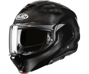HJC F100 Carbon Solid Casco, negro, tamaño L para Hombres