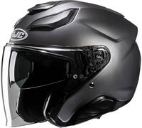 HJC, Casco de moto jet F31 Semi mate Titanium, M