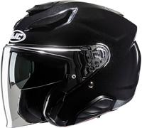 HJC F31 Solid Casco Jet, negro, tamaño L para Hombres