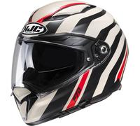 HJC F70 Galla Casco, Negro/Blanco/Rojo, Talla M (57/58)
