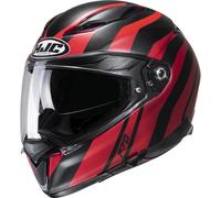 HJC F70 Galla Casco, negro/rojo, Talla XS (53/54)