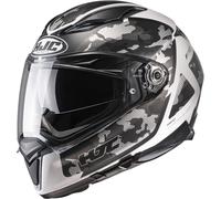 HJC F70 Katra Casco, Camuflaje blanco como la nieve, Talla XS (53/54)