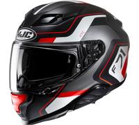 HJC F71 Arcan Casco, Negro/Blanco/Rojo, Talla S (55/56)
