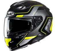 HJC F71 Arcan Casco, negro/gris/amarillo, Talla M (57/58)