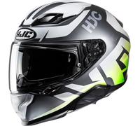 HJC F71 Bard Casco, blanco-plata, tamaño M para Hombres