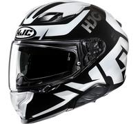 HJC F71 Bard Casco, negro-blanco, tamaño XL para Hombres