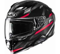 HJC F71 Carbon Esira Casco, negro/rojo, Talla L (58/59)
