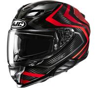 HJC Casco integral F71 Carbon Nevio MC1 Negro-Rojo L