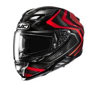 HJC F71 Carbon Nevio MC1 Casco De Moto (Carbono/Negro/Rojo) Talla: M (57)