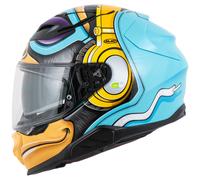 HJC F71 Monkey DJ MC23 Casco Integral Mate/Blanco/Negro/Azul/Dorado XL unisex
