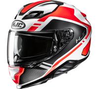 HJC F71 Tozz Casco, blanco/negro/naranja, Talla S (55/56)