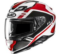 HJC F71 Tozz Casco, blanco/rojo/negro, Talla XL (60/61)