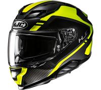 HJC F71 Tozz Casco, negro/amarillo/verde, Talla L (58/59)